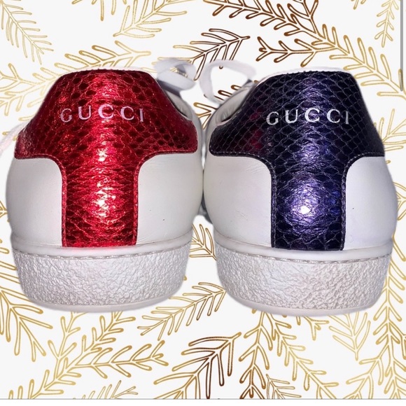 Gucci Women’s Ace White Leather Sneaker, size 39/9 - Picture 3 of 12